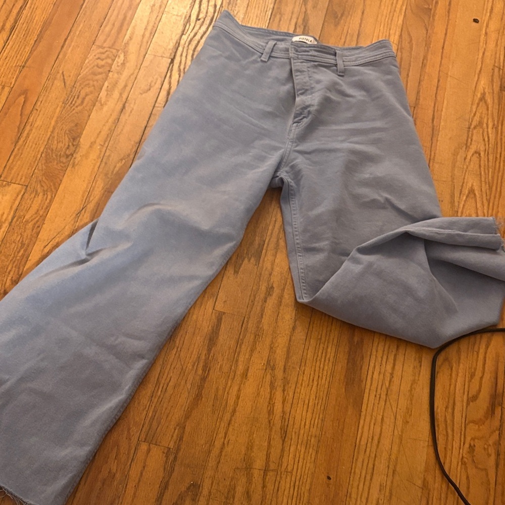 Anthropology Light Blue barrel Jeans